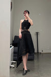 SWAYING/KNIT Crochet Backless Dress SW22SSL38 Black